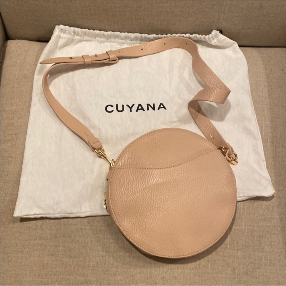 Cuyana Mini Circle Belt Bag M/L in Blush or Crossbody Carry